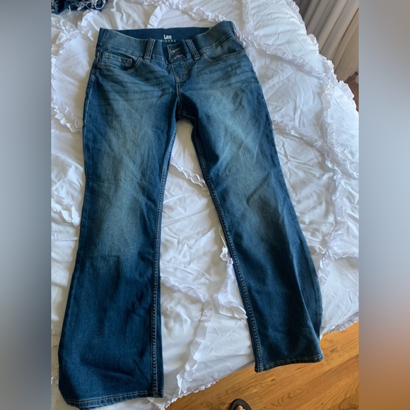 Lee riders indigo pull on stretch jeans 10p - Picture 4 of 5